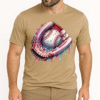 Baseball Drip Ice Cream Sprinkles Baseball Glove Cooling Performance Crew T-Shirt