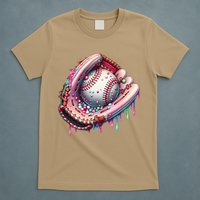 Baseball Drip Ice Cream Sprinkles Baseball Glove T-Shirt