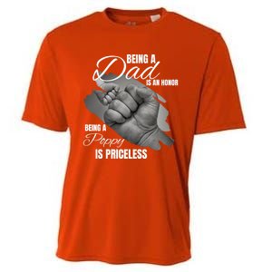 Being Dad Is An Honor Being Poppy Is Priceless Cool Gift Cooling Performance Crew T-Shirt