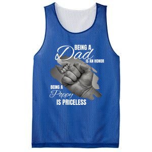 Being Dad Is An Honor Being Poppy Is Priceless Cool Gift Mesh Reversible Basketball Jersey Tank