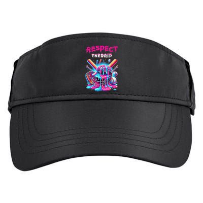 Baseball Drip Ice Cream Dripping Respect Drip Teen Boy Girl  Adult Drive Performance Visor