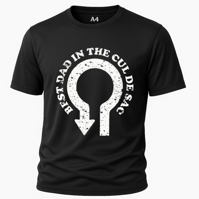 Best Dad In The Cul De Sac Bad Dad Jokes & Puns Cooling Performance Crew T-Shirt