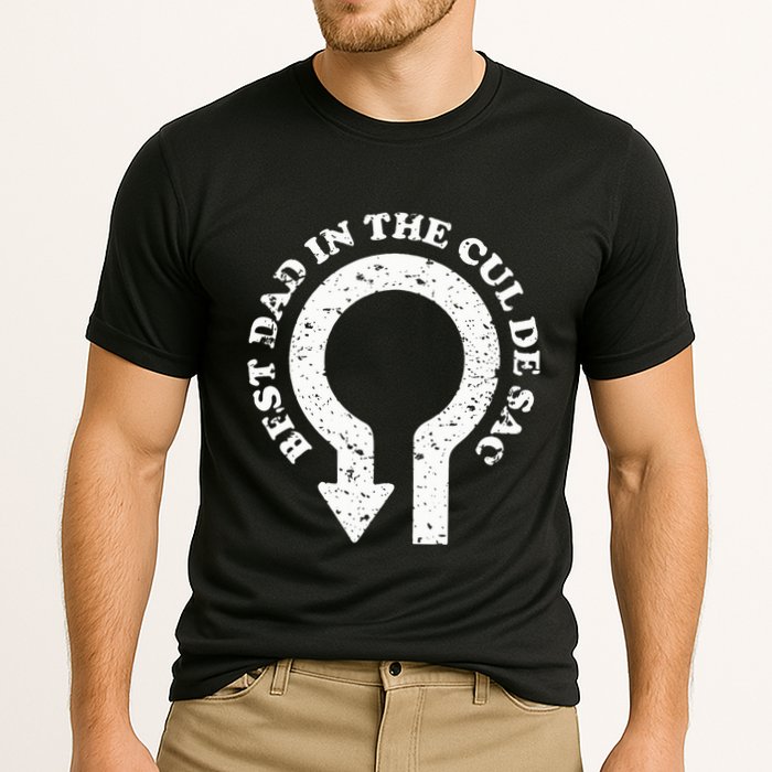 Best Dad In The Cul De Sac Bad Dad Jokes & Puns Cooling Performance Crew T-Shirt