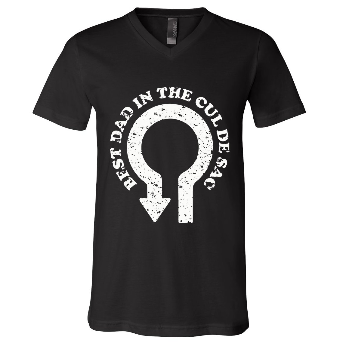 Best Dad In The Cul De Sac Bad Dad Jokes & Puns V-Neck T-Shirt