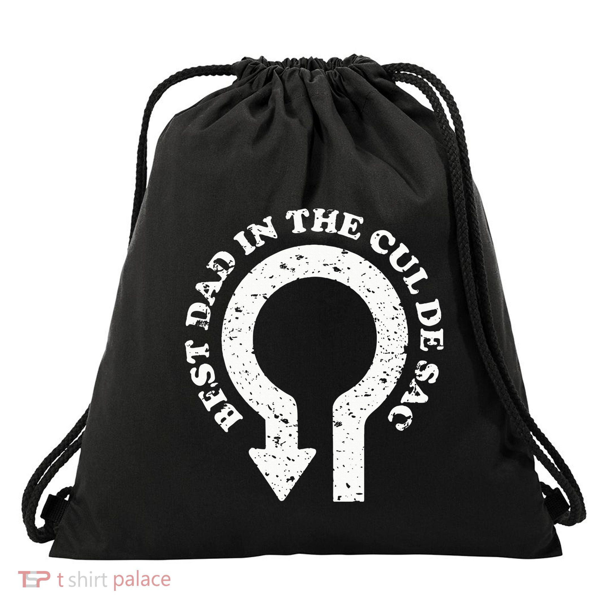 Best Dad In The Cul De Sac Bad Dad Jokes & Puns Drawstring Bag
