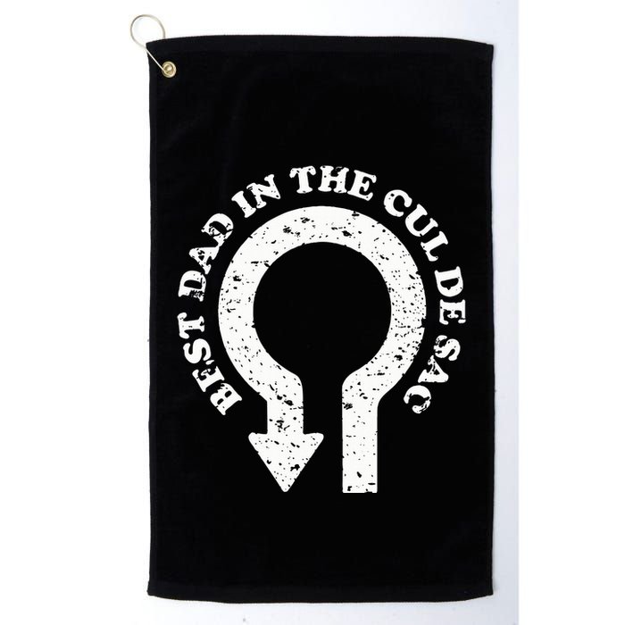 Best Dad In The Cul De Sac Bad Dad Jokes & Puns Golf Towel