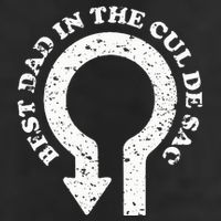 Best Dad In The Cul De Sac Bad Dad Jokes & Puns Golf Towel