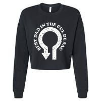 Best Dad In The Cul De Sac Bad Dad Jokes & Puns Cropped Pullover Crew