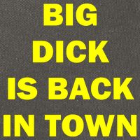 Big Dick Is Back In Town Cotton Canvas Backpack