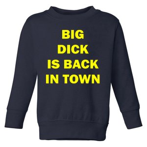 Big Dick Is Back In Town Toddler Sweatshirt