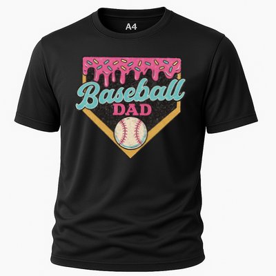 Baseball Dad Ice Cream Drip Performance Shirt