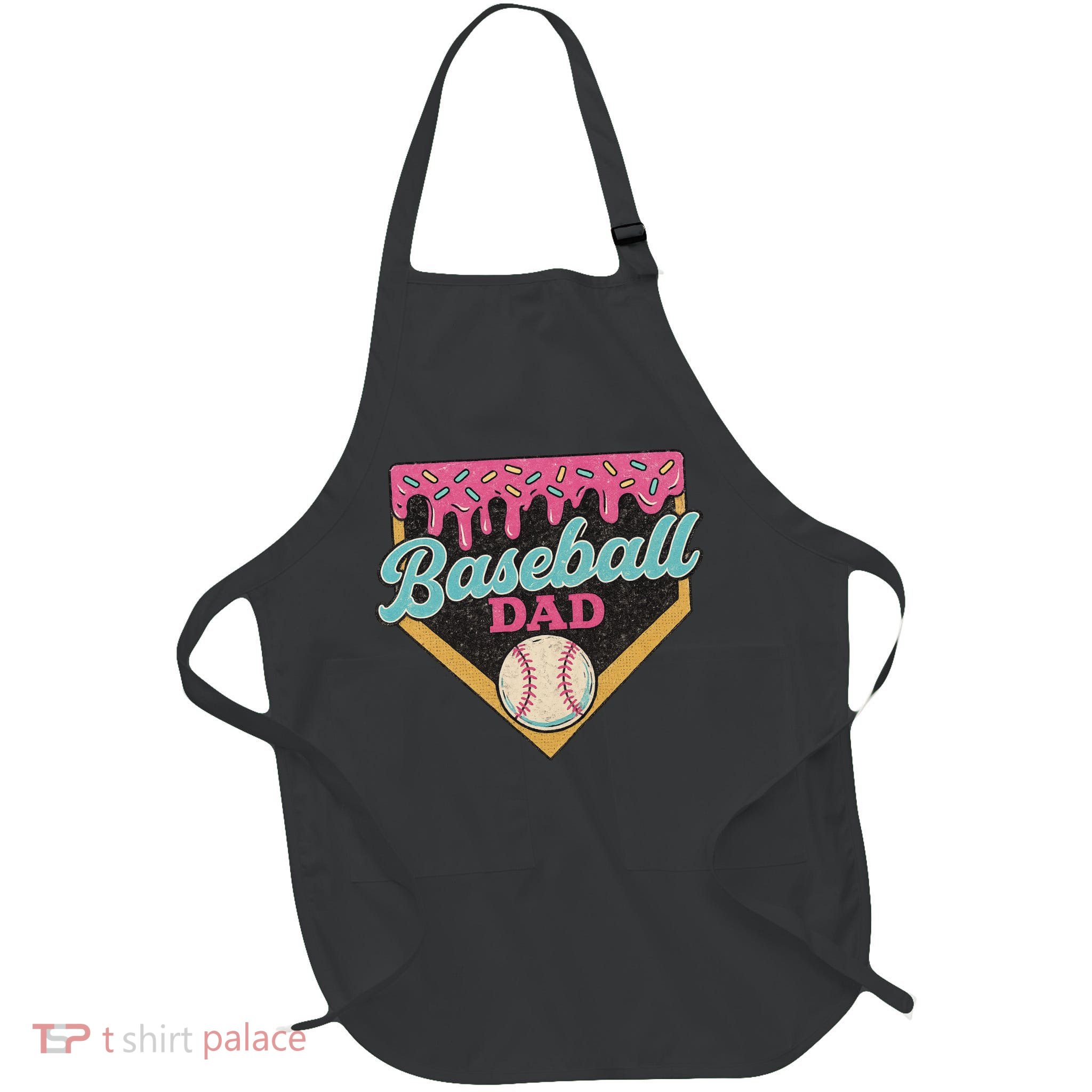 Baseball Dad Ice Cream Drip Apron