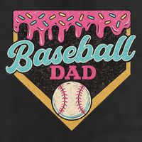 Baseball Dad Ice Cream Drip 11oz C Handle Ceramic Mug