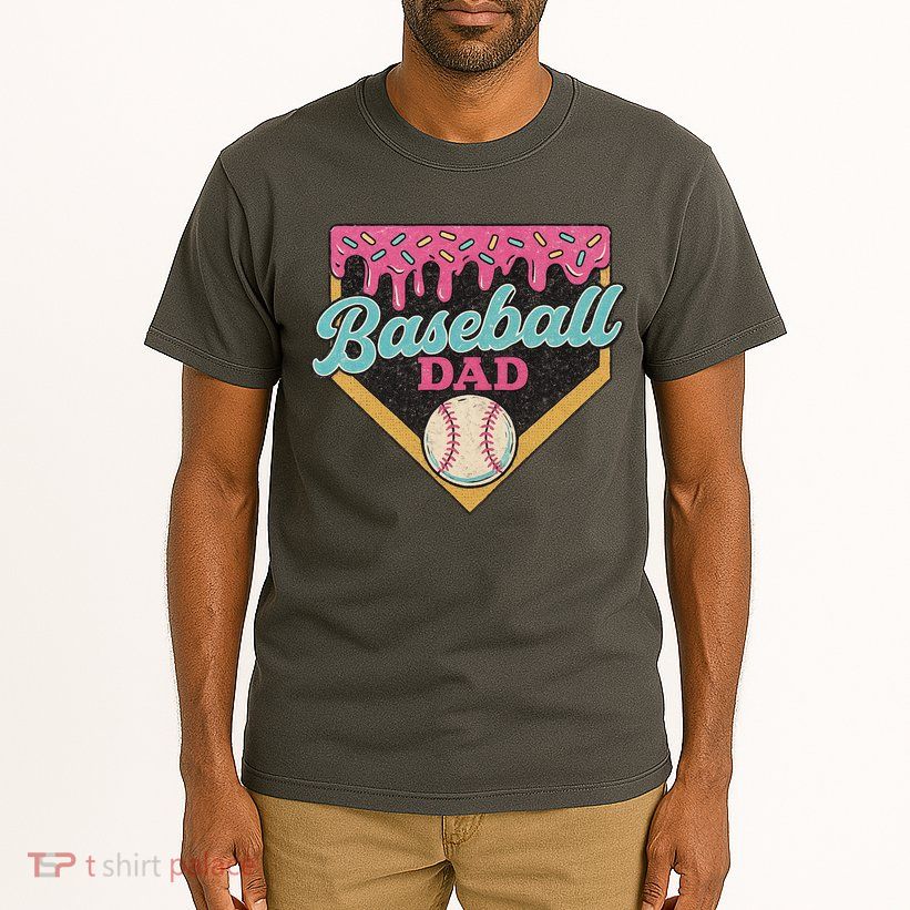 Baseball Dad Ice Cream Drip Tall T-Shirt