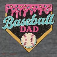 Baseball Dad Ice Cream Drip Tall T-Shirt