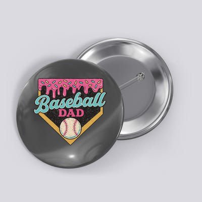Baseball Dad Ice Cream Drip Button