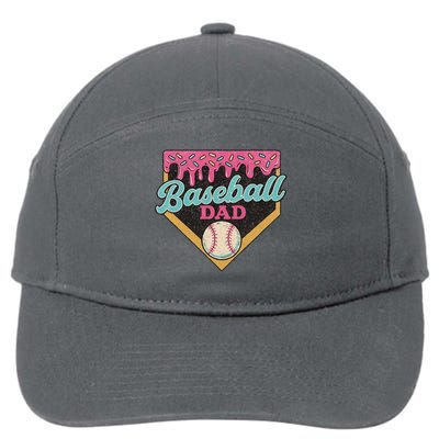 Baseball Dad Ice Cream Drip 7-Panel Snapback Hat