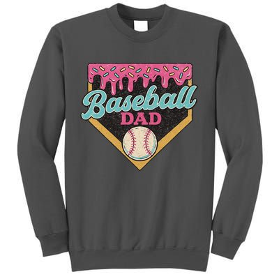 Baseball Dad Ice Cream Drip Tall Sweatshirt