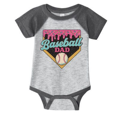 Baseball Dad Ice Cream Drip Infant Baby Jersey Bodysuit