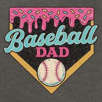 Baseball Dad Ice Cream Drip Cotton Canvas Backpack