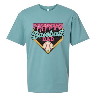 Baseball Dad Ice Cream Drip Sueded Cloud Jersey T-Shirt