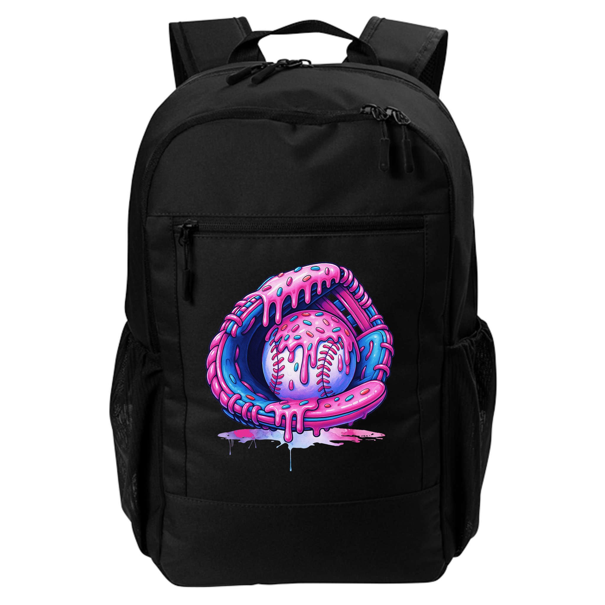 Baseball Drip Ice Cream Sprinkles Baseball Glove Backpack