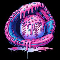 Baseball Drip Ice Cream Sprinkles Baseball Glove Backpack
