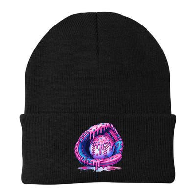 Baseball Drip Ice Cream Sprinkles Baseball Glove Beanie