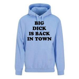 Big Dick Is Back In Town Funny Unisex Surf Hoodie