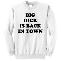 Big Dick Is Back In Town Funny Sweatshirt