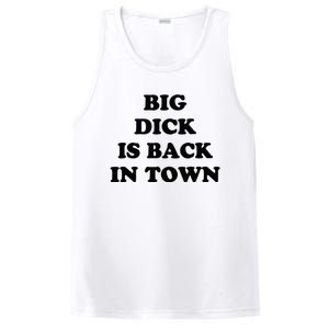 Big Dick Is Back In Town Funny PosiCharge Competitor Tank