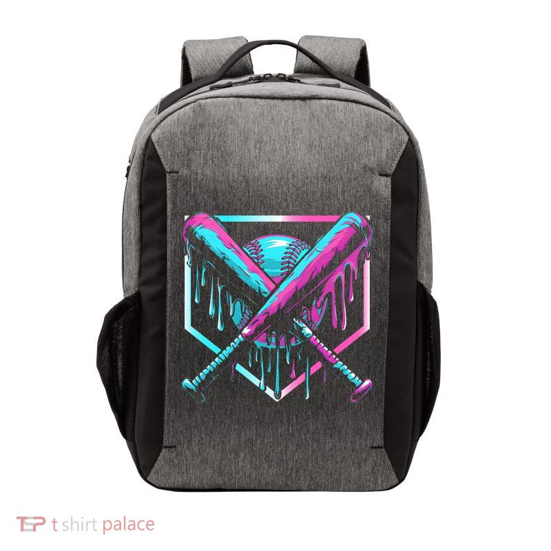 Baseball Drip Ice Cream Illustration Sports Fan Vector Backpack