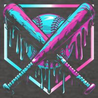 Baseball Drip Ice Cream Illustration Sports Fan Vector Backpack