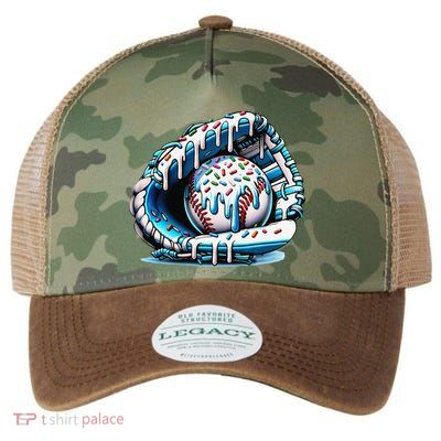 Baseball Drip Ice Cream Sprinkles Glove Legacy Tie Dye Trucker Hat