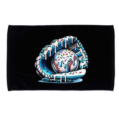 Baseball Drip Ice Cream Sprinkles Glove Microfiber Hand Towel