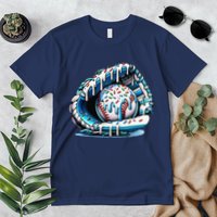 Baseball Drip Ice Cream Sprinkles Glove Premium T-Shirt
