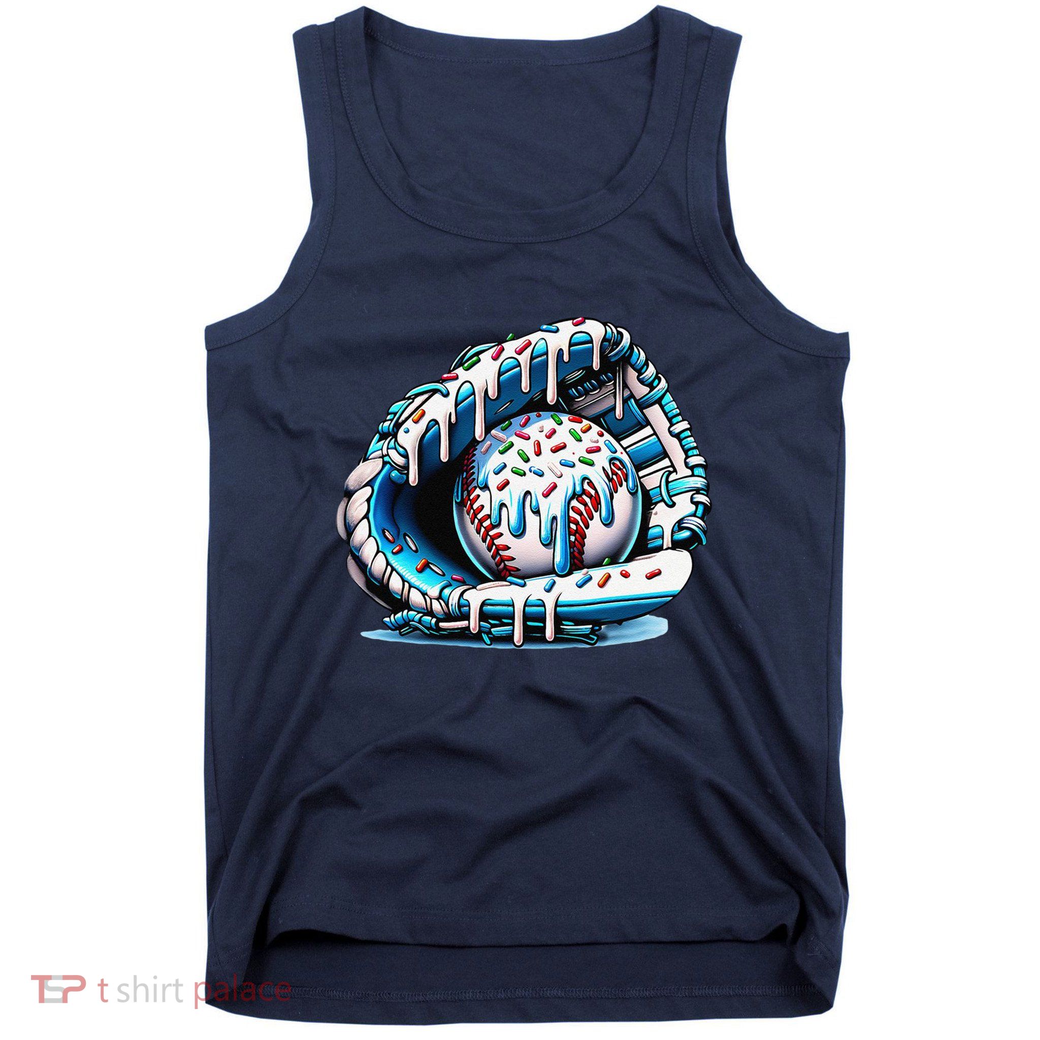 Baseball Drip Ice Cream Sprinkles Glove Tank Top