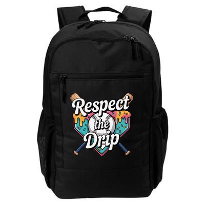 Baseball Drip Ice Cream Dripping Respect The Drip Backpack