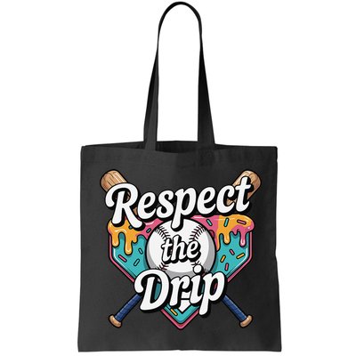 Baseball Drip Ice Cream Dripping Respect The Drip Bag