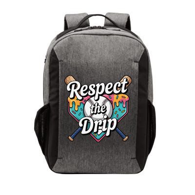 Baseball Drip Ice Cream Dripping Respect The Drip Vector Backpack