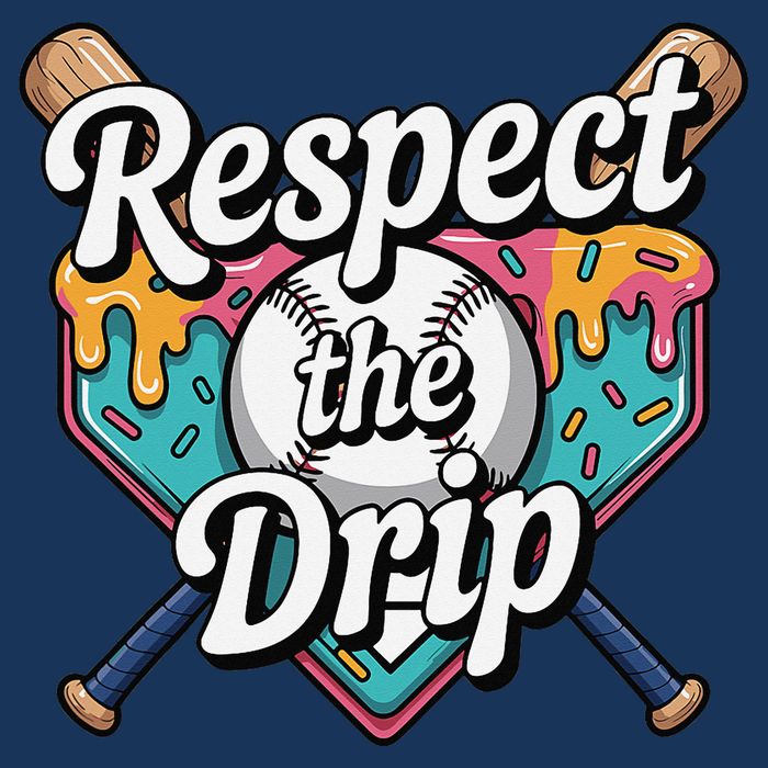 Baseball Drip Ice Cream Dripping Respect The Drip Infant Baby Jersey Bodysuit