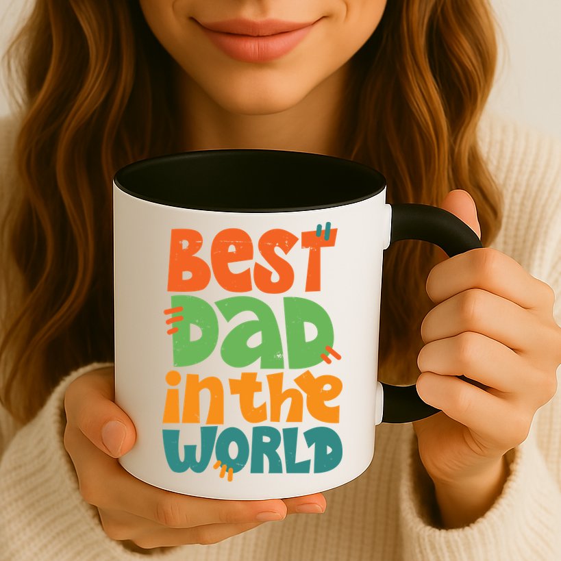 Best Dad In The World Cute Fathers Day Mug