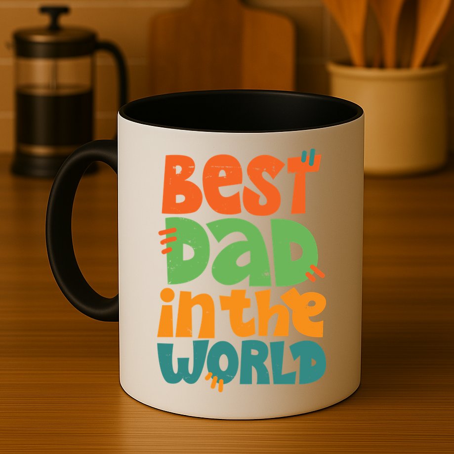 Best Dad In The World Cute Fathers Day Mug