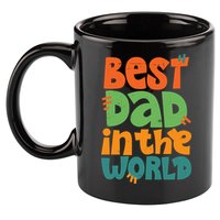 Best Dad In The World Cute Fathers Day 11oz C Handle Ceramic Mug