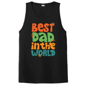 Best Dad In The World Cute Fathers Day PosiCharge Competitor Tank