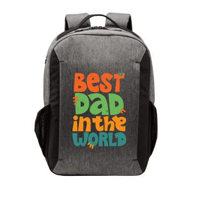Best Dad In The World Cute Fathers Day Vector Backpack