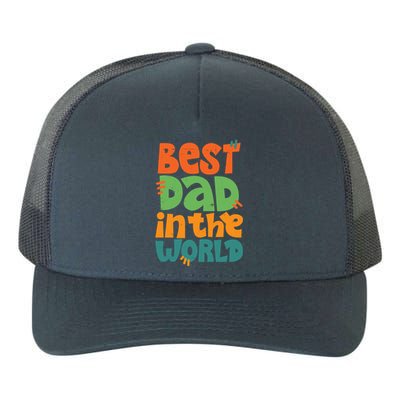 Best Dad In The World Cute Fathers Day Yupoong Adult 5-Panel Trucker Hat