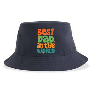 Best Dad In The World Cute Fathers Day Sustainable Bucket Hat