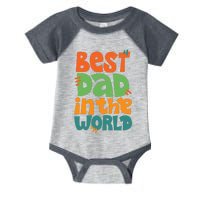 Best Dad In The World Cute Fathers Day Infant Baby Jersey Bodysuit