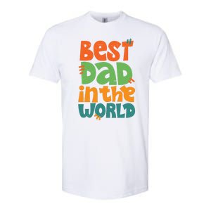 Best Dad In The World Cute Fathers Day Softstyle CVC T-Shirt